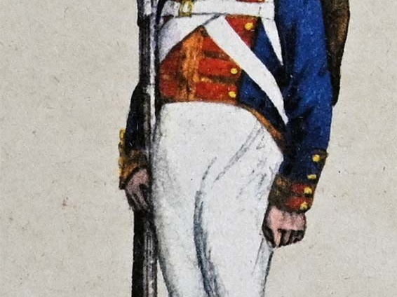 Infanterie - Linieninfanterie, Schütze der 2. Schützenkompanie 1814