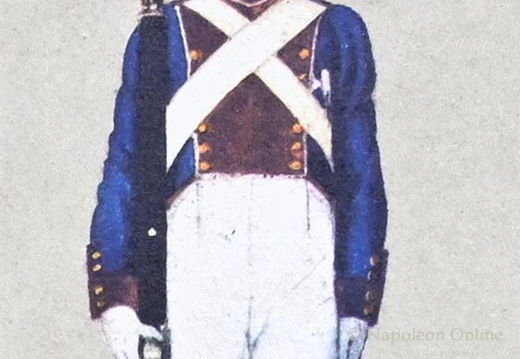 Infanterie - Linieninfanterie, Unteroffizier der 3. Kompanie 1814