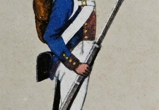 Infanterie - Linieninfanterie, Soldat 1814
