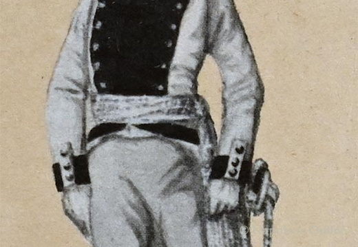Kavallerie - Dragoner-Regiment Taxis, Offizier 1801