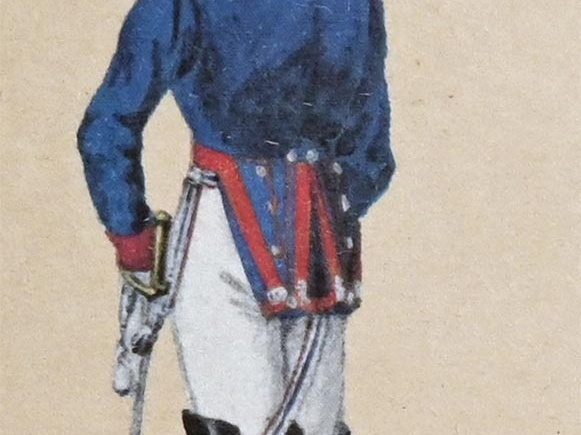 Kavallerie - Garde du Corps, Oberlieutenant 1814