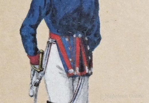 Kavallerie - Garde du Corps, Oberlieutenant 1814