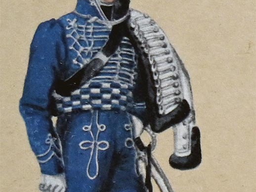 Kavallerie - Freiwillige Landhusaren, Husar 1813