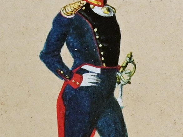 Artillerie - Hauptmann der Fußartillerie 1812