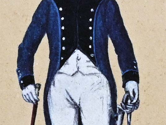 Veteranen und Pensionäre - Quittierter Offizier der Kavallerie 1803