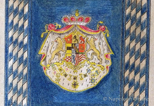 Kurpfalz-Bayern - Muster 1786 der Ordinairfahne für die Infanterie