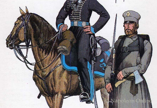 Milizen - 1. Kosaken-Regiment, Kosak, und Miliz von St. Petersburg, Soldat