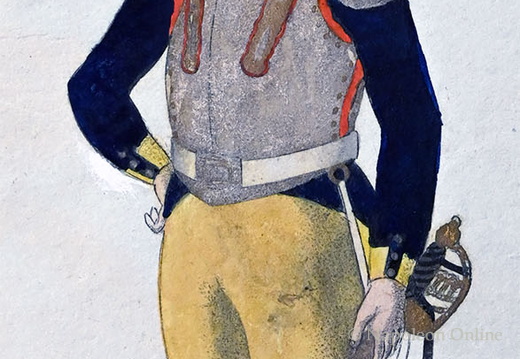 Frankreich - Kürassiere, Offizier vom 8. Regiment