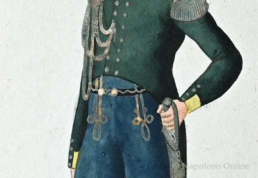 Sachsen-Coburg - Infanterie, Offizier