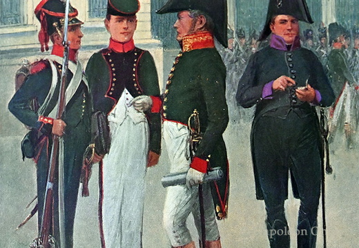 Schulen der Artillerie und des Génie - Schüler und Professor