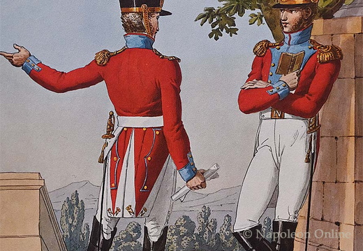 Schweizer Infanterie - 4. Regiment, Stabsoffiziere