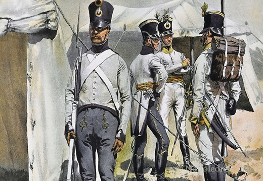 Infanterie 1806 - Ungarische und Deutsche Infanterie, Mannschaften und Offiziere