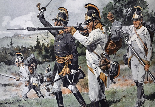 Infanterie 1798-1805 - Deutsche Infanterie, Offizier und Mannschaften