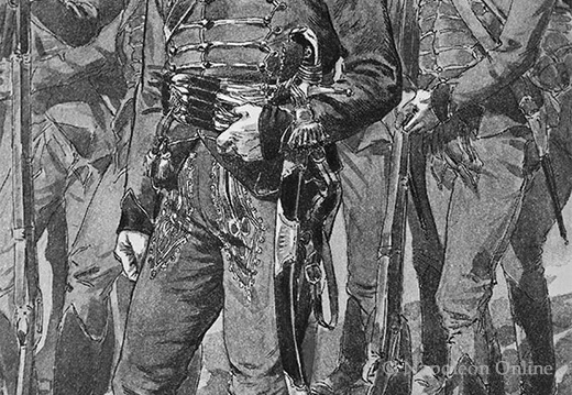 Landwehr 1809 - Ungarische Insurrektion, Offizier und Mannschaften