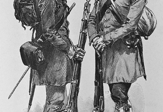 Landwehr 1809 - Salzburger Landwehr, Unteroffizier und Landwehrmann