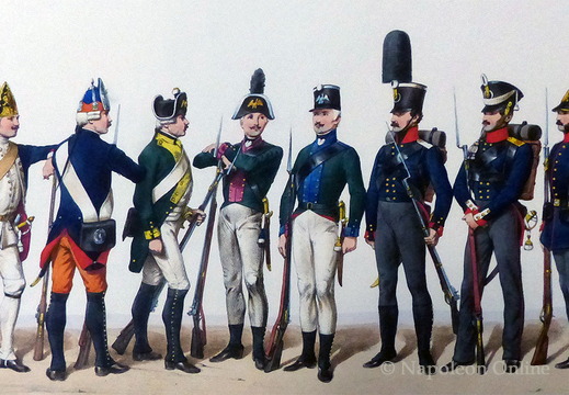 Linien-Infanterie - Füsiliere 1730 bis 1846