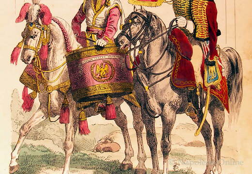 Kaisergarde - Pauker der polnischen Chevaulgers und Trompeter der Jäger zu Pferd