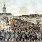 Parade bayerische Truppen in Mannheim 1815