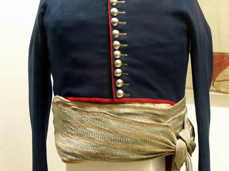 Linieninfanterie - Offiziersrock 1809 mit Schärpe
