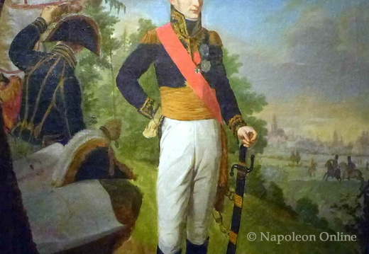 Jérome Bonaparte als König von Westphalen mit seinem Adjutanten