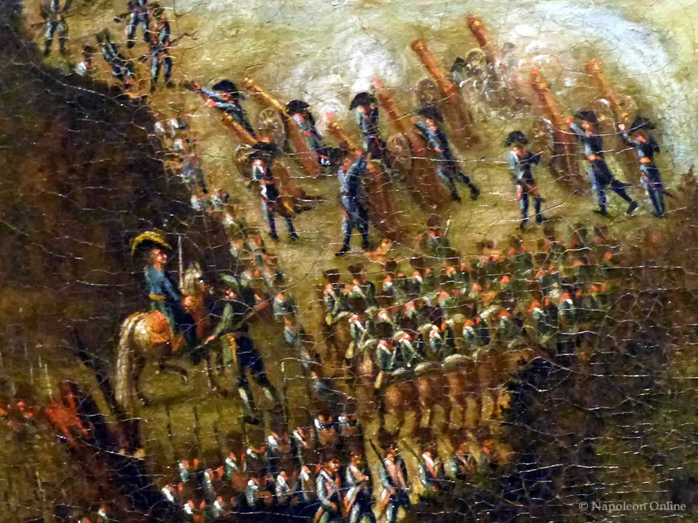 Gefecht bei Scharnitz am 4. November 1805 - Französische Artillerie und Michel Neu