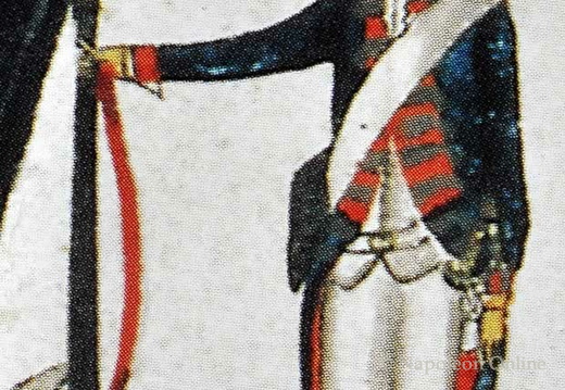 Titelfigur rechts - Musketier des Regiments Garde