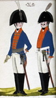 Dragoner und Offizier des Regiments vacant Manstein 1806