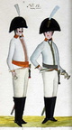 Kürassier und Offizier des Regiments Bünting 1806
