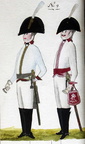 Kürassier und Offizier des Regiments Holtzendorff 1806