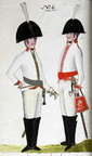Offizier und Kürassier vom Regiment Quitzow 1806