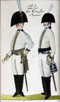 Offizier und Kürassier vom Leib-Regiment 1806
