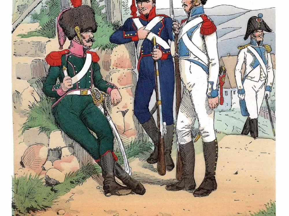 Kleve-Berg - Infanterie und Artillerie 1812