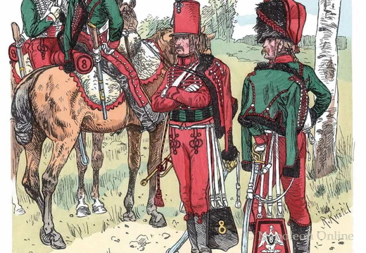 Frankreich - Husaren-Regiment Nr. 8, 1809-1812