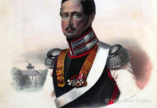 Friedrich Wilhelm III. von Preußen als Chef der Garde du Corps 1816