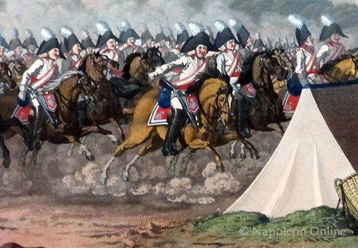 Einrücken der preußischen Garde du Corps ins Lager bei Potsdam 1803 (Carl Wilhelm Kolbe) - linker Ausschnitt