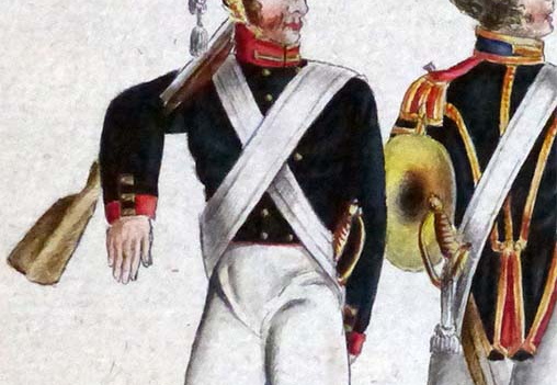 Russland - Soldat vom Leib-Garde-Regiment Preopraschenski 1813