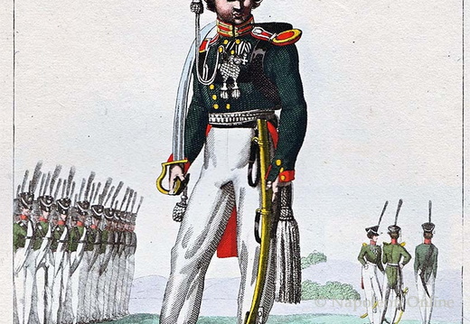 Infanterie - Garde-Jäger-Bataillon, Offizier 1815