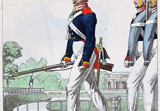 Infanterie - 2. Garde-Regiment zu Fuß, Unteroffizier und Soldaten 1815