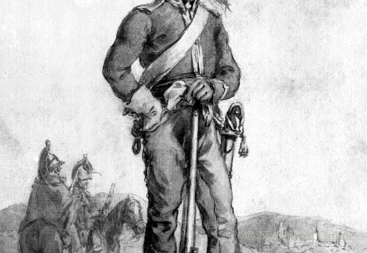 Kavallerie - Soldat des 6. (Inniskilling) Dragoon Regiments um 1815