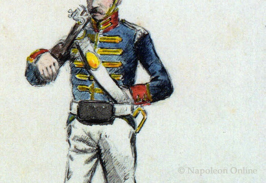 Gendarmerie -  Königliche Polizeigarde von Lissabon, Soldat der Infanterie um 1808