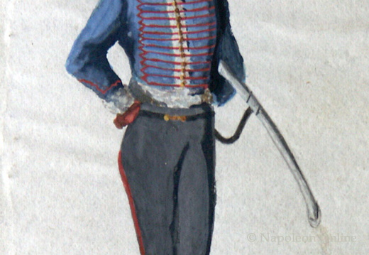 Russland - Husar wahrscheinlich vom Regiment Pawlograd am 15.2.1814