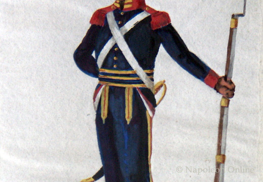 Schweden - Leib-Grenadier-Garde, Grenadier wahrscheinlich vom 1. Regiment am 22.2.1814