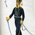 Schweden - Leichte Dragoner, Soldat vom Smaländischen Leichten Dragoner-Regiment am 1.3.1814
