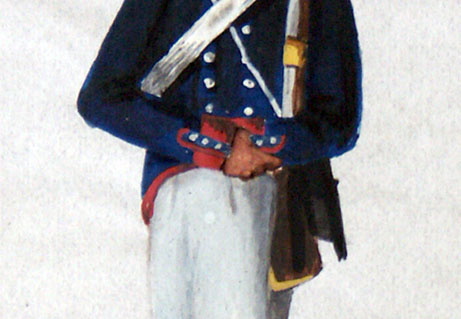 Mecklenburg-Schwerin - Infanterie am 22.3.1814