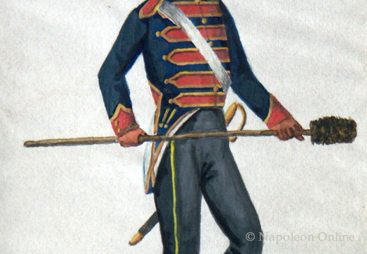 Hannover - Artillerie, Kanonier einer Fuß-Batterie am 28.4.1814