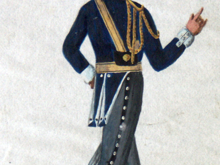 Schweden - Dragoner der Leibregiments-Brigade am 9.4.1814