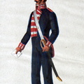 Hessen-Darmstadt - Infanterie, Soldat vom Leibgarde-Regiment am 3.4.1814