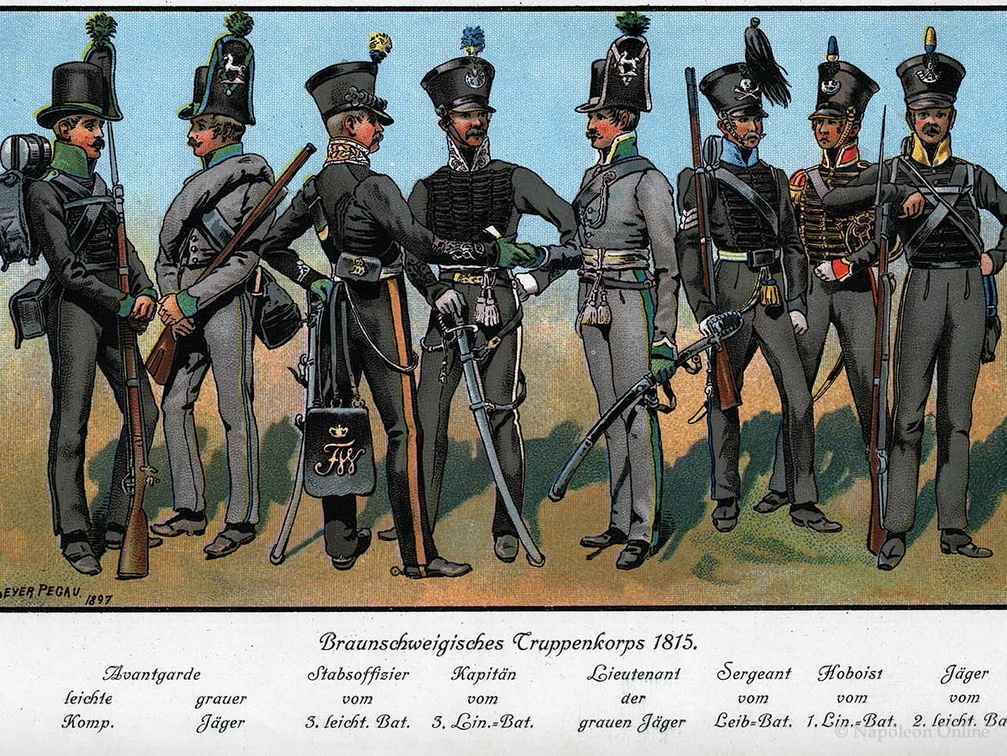 Braunschweig: Infanterie 1815