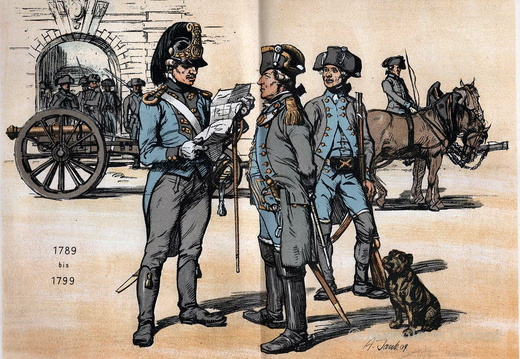 Bayern: Artillerie und Fuhrwesen 1789-1799