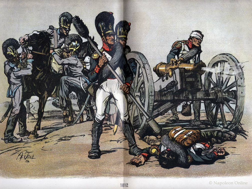 Bayern: Artillerie zu Fuß und Fuhrwesen 1812